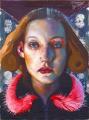 Rayk Goetze: Portrait of a Girl, 2019, Öl und Acryl auf Leinwand, 40 x 30 cm 

